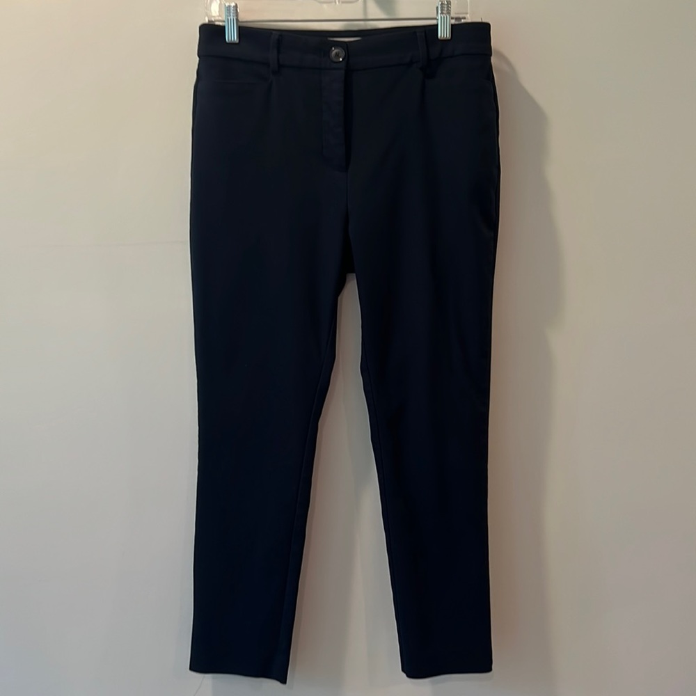 LOFT Sutton skinny cropped pant. Navy blue. 8 petite.